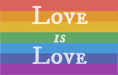 Love is Love – LGBTQ welcome – Holy Island Lindisfarne